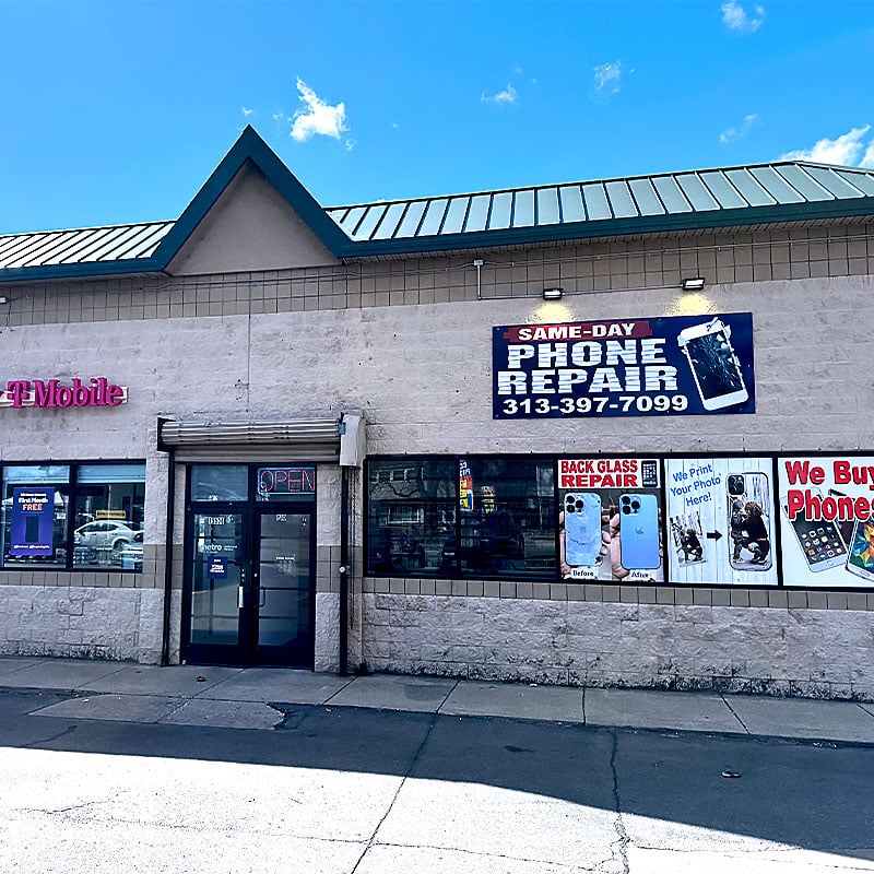a house that has a sign on the side of a building